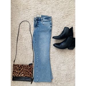 Free people high-waisted Jeans capris